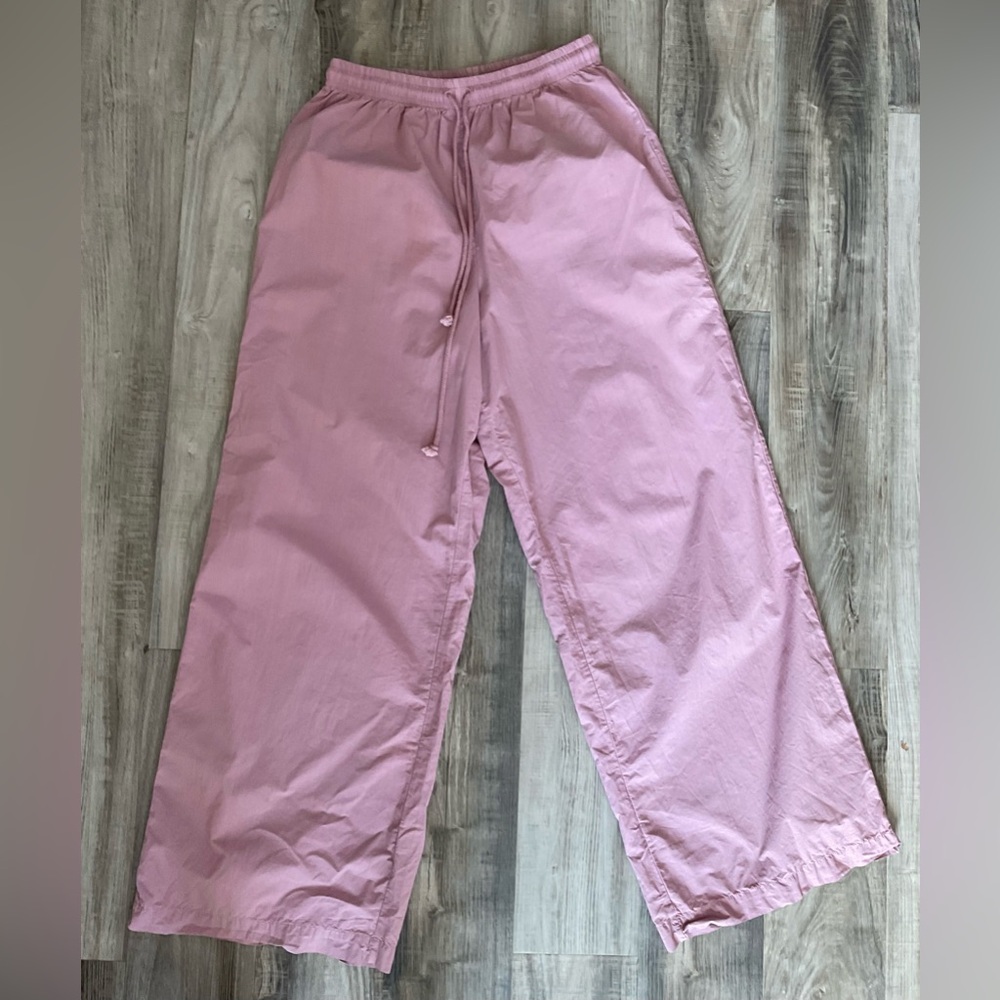 DONNI. Pink Wide Leg Pants